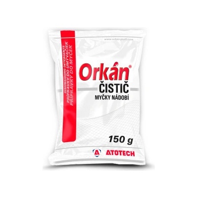 Orkán práškový čistič myčky 150 g – Zbozi.Blesk.cz