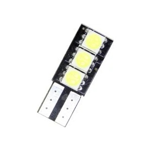 CarMart Лед крушки тип T10 с 3 SMD диода от една страна - Canbus