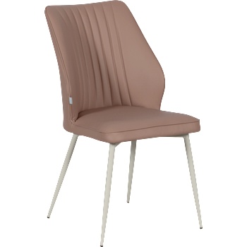 Carmen Трапезен стол laredo 1 y силиконова кожа - светлокафяв 11