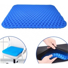 Wellife Gélový podsedák s poťahom COMFY MGP2 modrý 38 x 36 x 3 cm