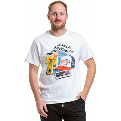 Meatfly мъжка тениска Big Shock 8Bit White | Бяла | Размер Meatfly | Byal | МЪЖЕ | L