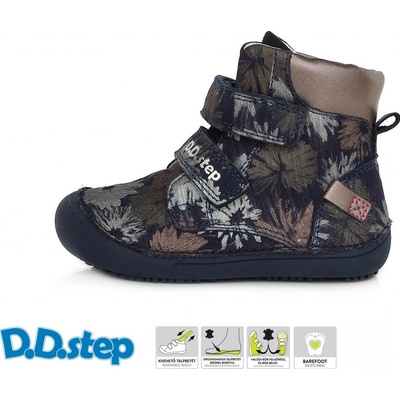D.D.Step celoroční boty 063 BARE FEET dívčí royal blue