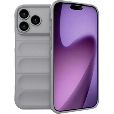 Gigapack iPhone 17 Pro GIGAPACK Силиконов протектор за телефон, удароустойчив 3D, светлосив GP-173662 (GP-173662)