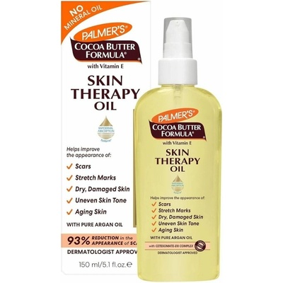 Palmer's Hand & Body multifunkčný suchý olej na telo a tvár Cocoa Butter Formula Scars Stretch Marks Dry and Damaged Skin Uneven Skin Tone Aging Skin 60 ml
