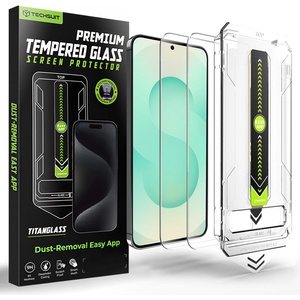 Techsuit Стъклен протектор за Samsung Galaxy S26 Plus - Techsuit TitanGlass CrystalHD (2 броя) - Прозрачен (KF2360190)