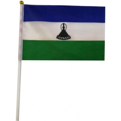 Vlajka Lesotho 14 x 21 cm na plastovej tyčke