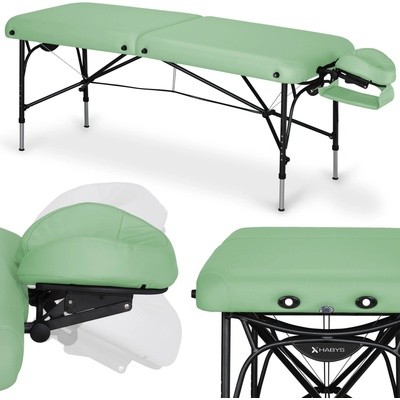 HABYS Hliníkový masážny stôl Smart Alu 70 cm - zelený