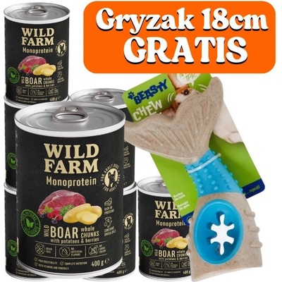 Wild Farm Monoprotein Wild Boar 6 x 400 g
