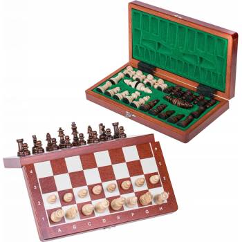 Šachy dřevěné magnetické Basic Square