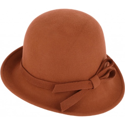 Fiebig Headwear since 1903 dámský plstěný klobouček Cloche skořicový