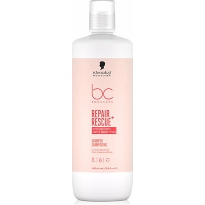 Schwarzkopf Professional BC Bonacure Repair Rescue+ ošetrujúci šampón pre poškodené vlasy 1000 ml