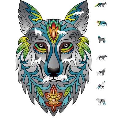 Eureka Пъзел - Вълк, 180 части, Картон, 180 (eur34636)