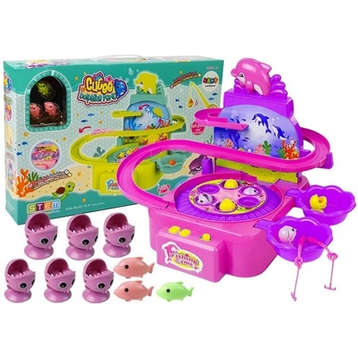 Lean Toys Súprava na chytanie rýb Ružová