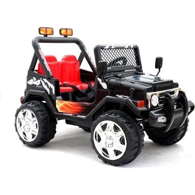 Lean Cars Elektrické autíčko Jeep S618 nelakované 2x45W 12V7Ah čierna
