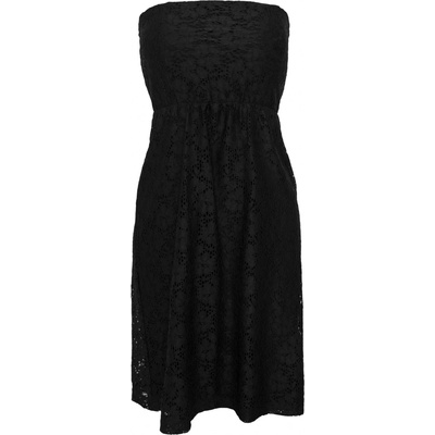 šaty URBAN CLASSICS Ladies Laces Dress čierne