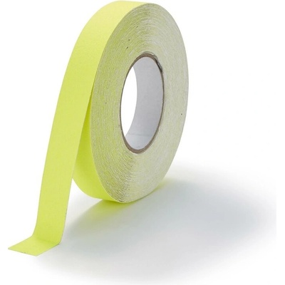 Floma Standard Korundová fluorescenčná protišmyková páska 18,3 m x 2,5 cm x 0,7 mm žltá