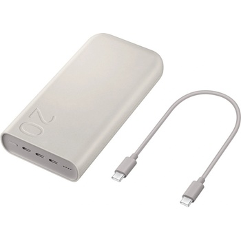 Samsung Външна батерия Samsung Powerbank 3x USB-C 45W 20000mAh - Беж (8806095312187)