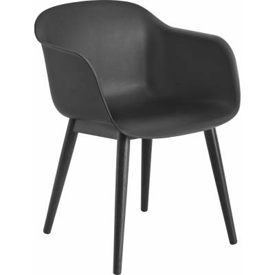 Muuto Fiber Wood Base Black / Anthracite Black