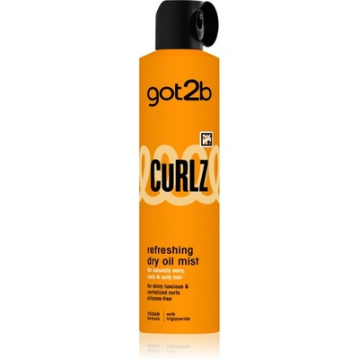 got2b Curlz Refreshing Dry Oil Mist суха магла-олио за чуплива и къдрава коса 200ml