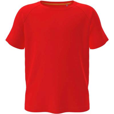 Stedman mesh raglan st8570 / Детска спортна риза с реглан - аленочервена (st8570sres)
