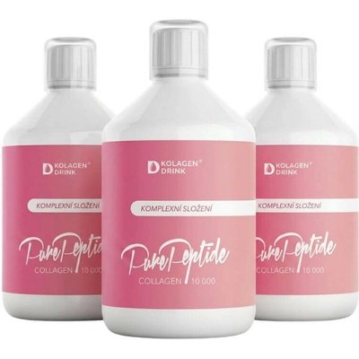 KolagenDrink COLLAGEN 10 000 PURE PEPTIDE hydrolyzovaný hovězí kolagen 500 ml