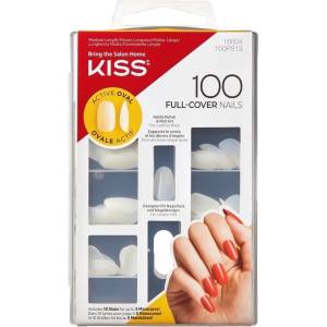 KISS Изкуствени нокти в овална форма, 100 бр (2990540)