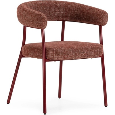 MOME Теракотени тапицирани трапезни столове в комплект с подлакътници 2 бр. Yuri - MOME (19538)