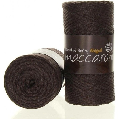 Maccaroni Abigail 3 mm tm.hnědá
