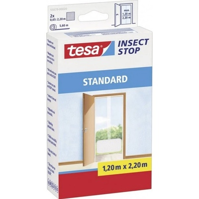 Tesa síť proti hmyzu do dveří Standard, 55679-20, 1,3 x 2,2 m, bílá
