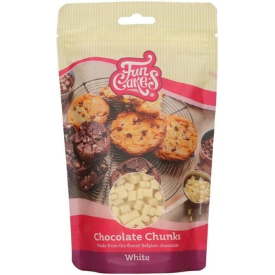 FunCakes Čokoládové pecičky na zapečení Bílé 350 g