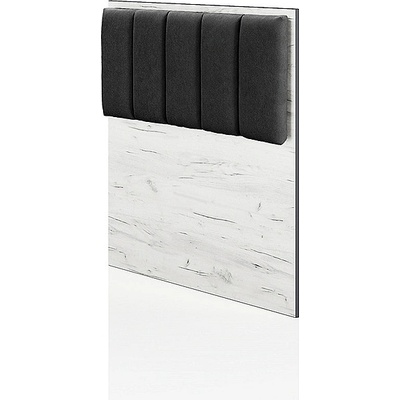 ИРИМ Тапицирана табла за единично легло Сити 2040 дъб крафт бял / плат сив