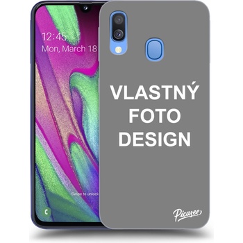 Púzdro Picasee silikónové Samsung Galaxy A40 A405F Vlastné design/motiv čiré