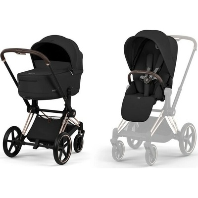 Cybex Priam comfort Sepia black/rosegold 2026