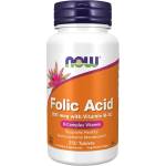 NOW NOW Folic Acid with Vitamin B12 800mcg, 250 Tablets - fitnesdobavki - 13,67 лв