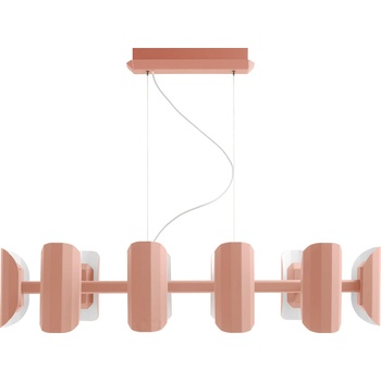 Kaspa Apolin многораменна висяща лампа, цвят пепел от рози (11225116)