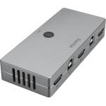 Hama KVM превключвател Hama Connect2Switch, 4-портов, USB, HDMI, Вкл. кабели (200135) - tehnik
