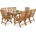 Garden Point Дървени мебели Danang/ Bombay 8 Garden Point (GAP414S_8xGAP151)
