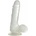 Boss of Toys Simple Transparent Rubber Dildos With Suction Cup