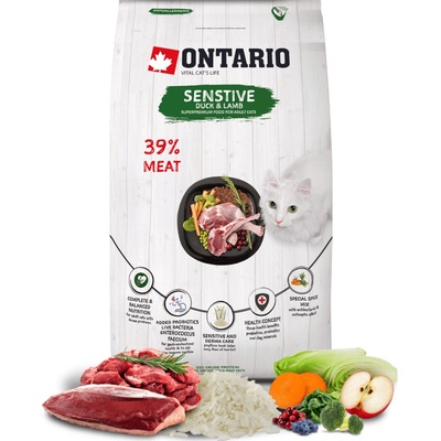 Ontario Cat Sensitive Derma 0,4 kg