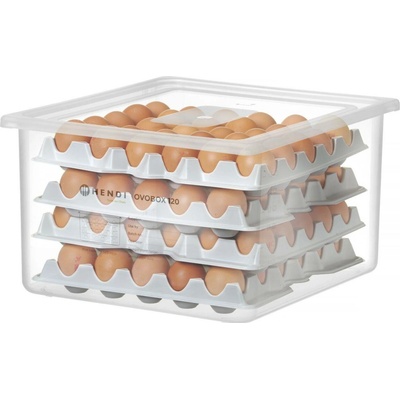 Kontejner na vejce HENDI OVOBOX 120, HENDI, GN 2/3, 18L, 355x325x(H)200mm, Obdélníkové