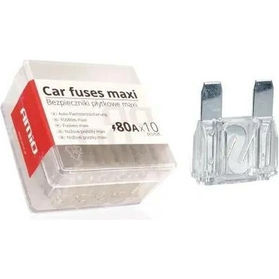 AMIO autopojistky MAXI pouzdro 10ks 80A
