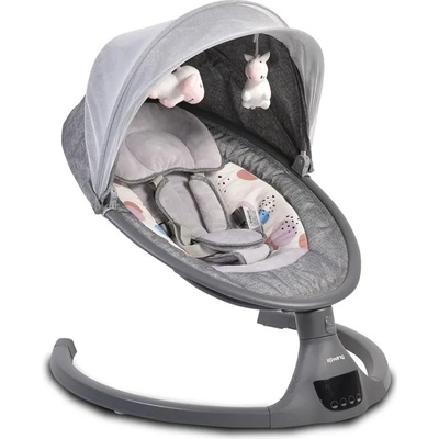 Cangaroo Електрическа люлка Cangaroo - iSwing, тъмносива (107885)