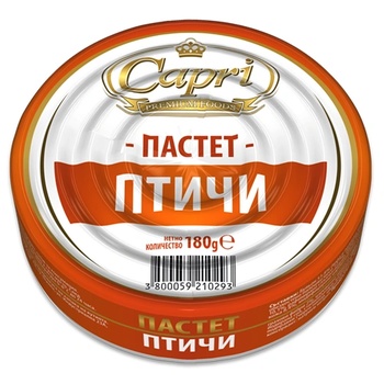 CAPRI Пастет Птичи 180 гр
