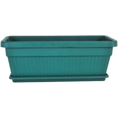 ALFIstyle Zahradný hrantík s podmiskou, šírka 46cm, zelený