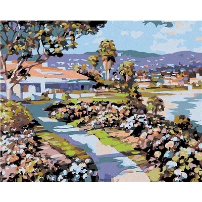 Zuty Malování podle čísel Cestička k domu 100 x 80 cm vypnuté plátno na rám