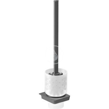 Sapho ZEN BLACK nástěnná WC štětka (166497)