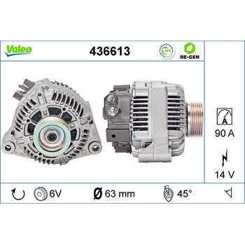 VALEO Alternátor 436613