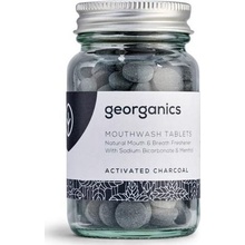 Georganics Natural zubní kartáček tablety aktivní uhlí 120 tablet