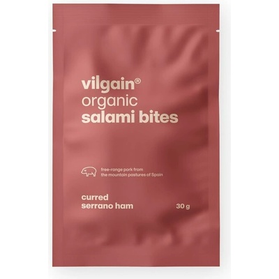 Vilgain Salami Bites BIO údená šunka serrano 30 g