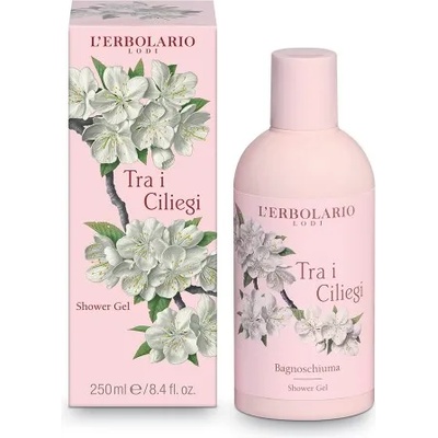 L'Erbolario Tra i Ciliegi Shower Gel - пяна за вана или душ с аромата на Черешов цвят 250мл
